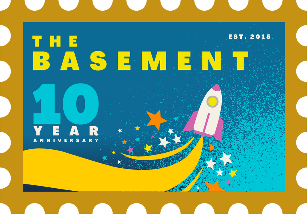 Basement Gold 10 Year Sticker