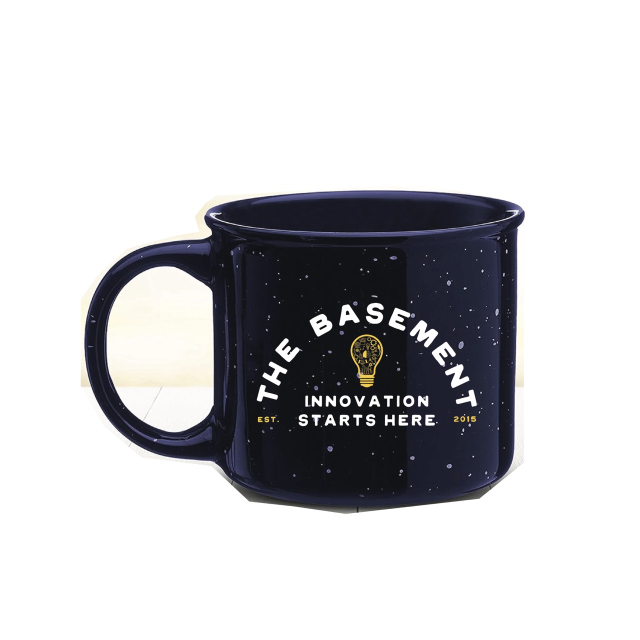 Navy Basement Camp Mug