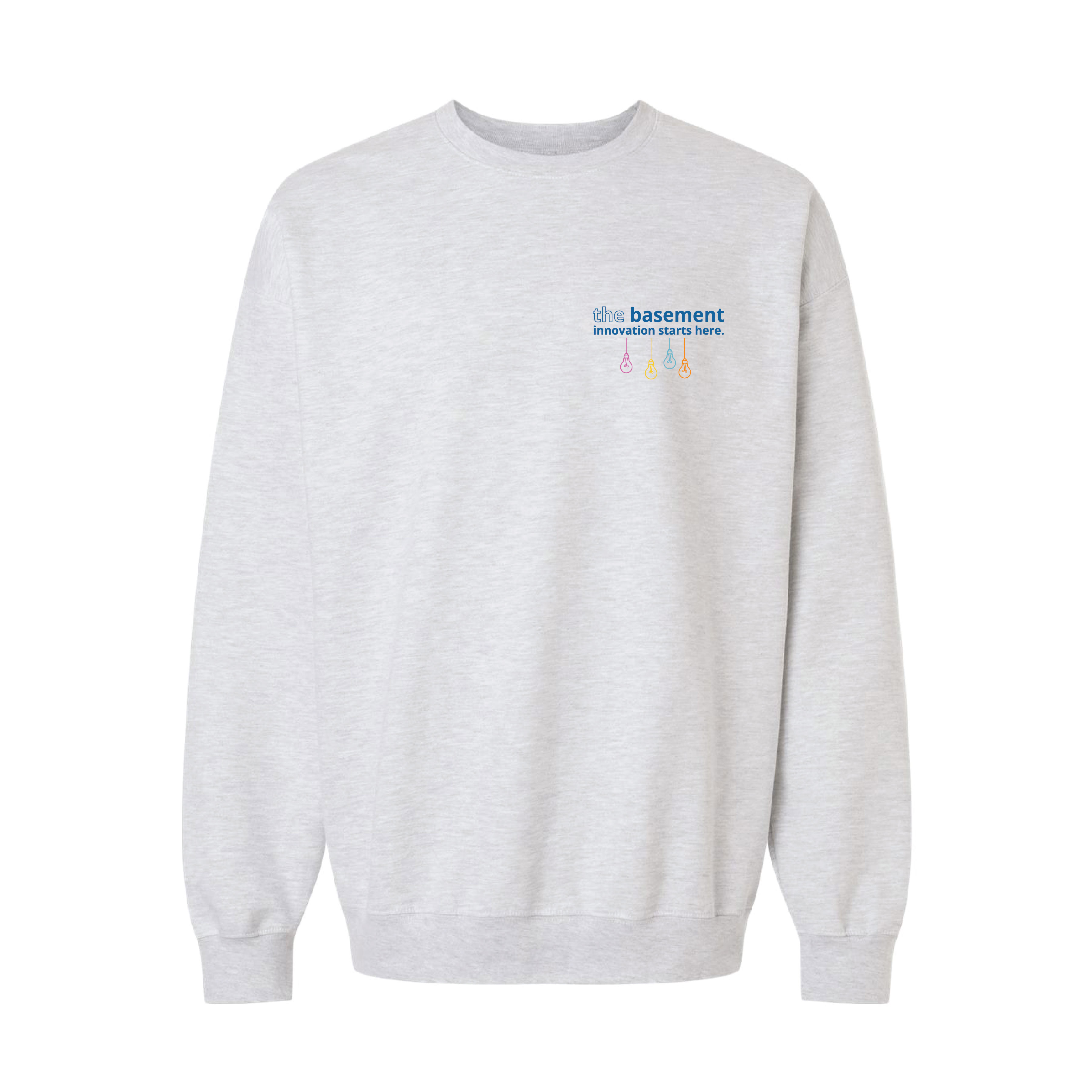 Grey Lightbulb Crewneck Sweatshirt