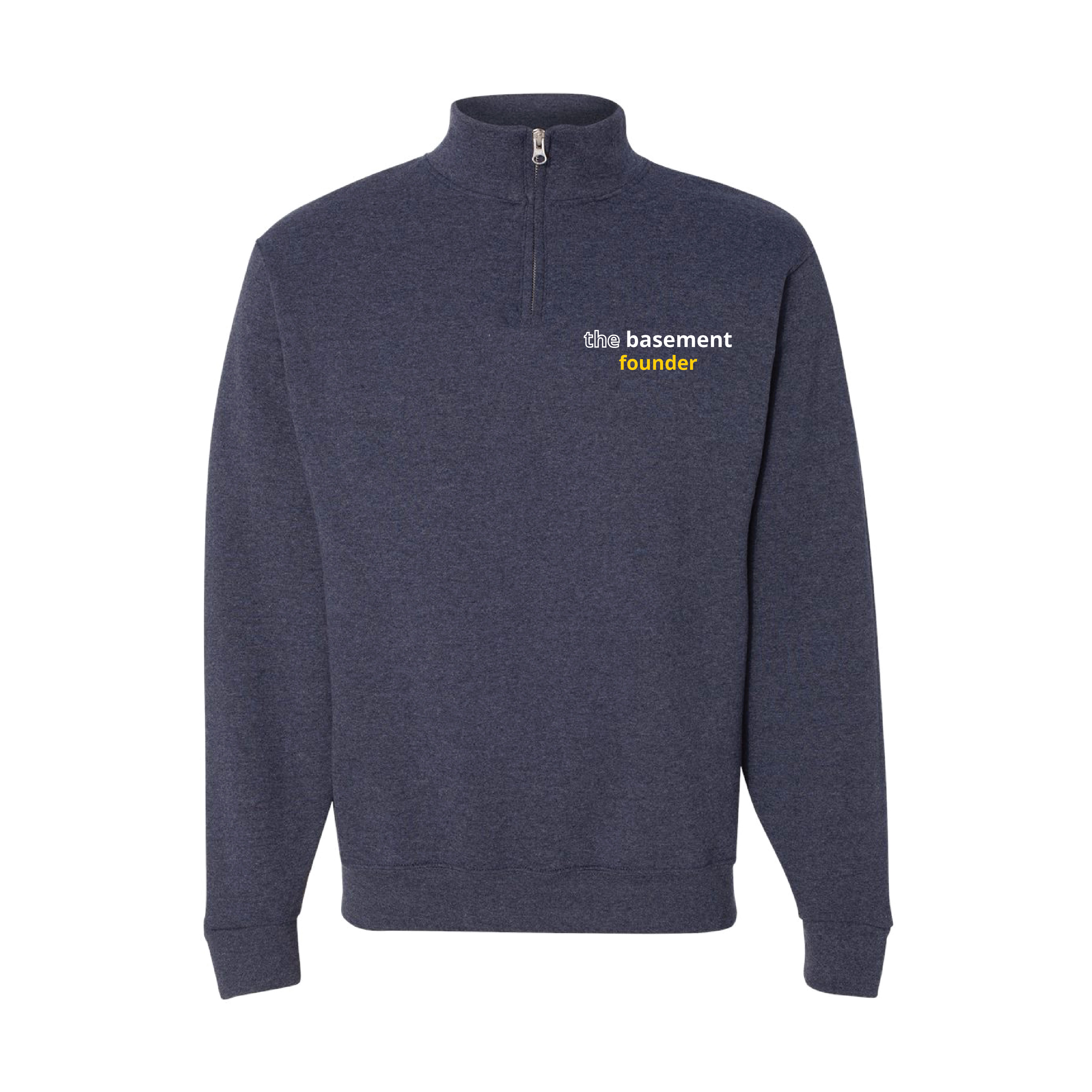 Navy Basement Founder Quarter Zip Sweatshirt 