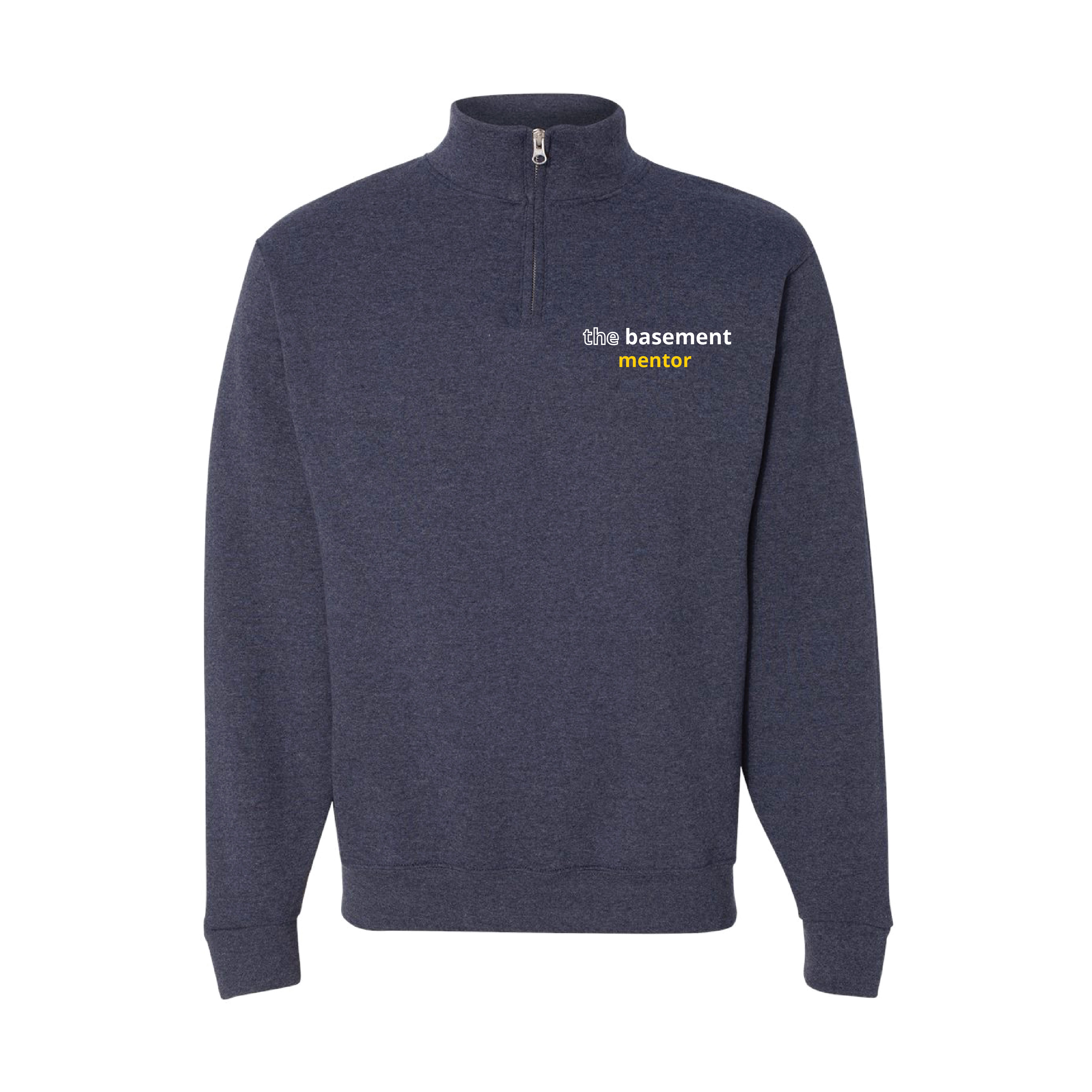 Navy Basement Mentor Quarter Zip Sweatshirt 